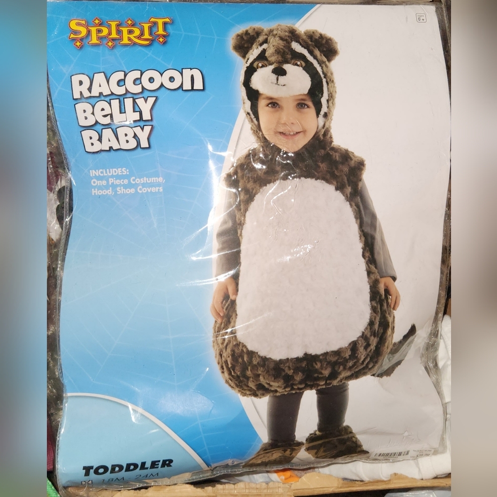 Spirit Raccoon Belly Baby Costume - Brown